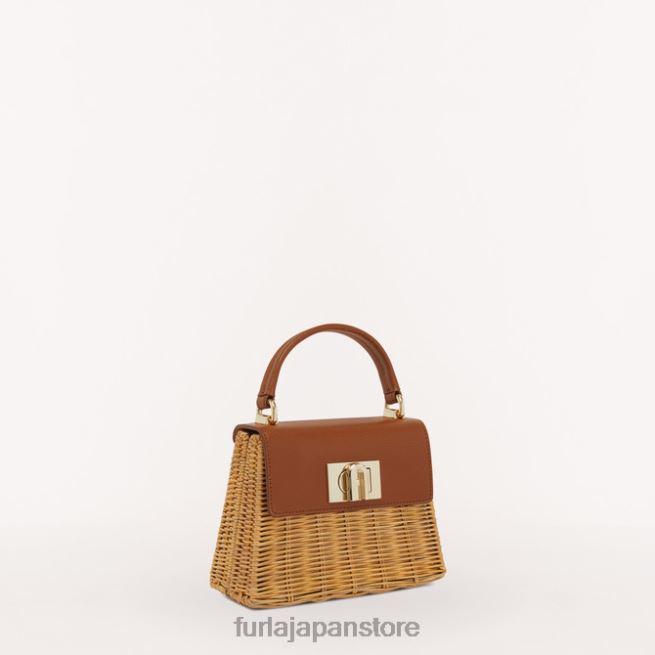 Furla 1927 トップハンドル ミニ 女性 アクセサリー 8B64V102 コニャックh